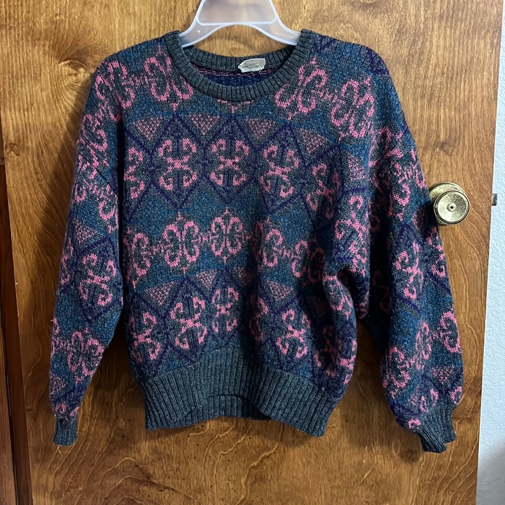 Vintage wool fair isle sweater